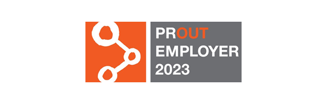 Logo der PROUT AT WORK-Foundation Employer 2023